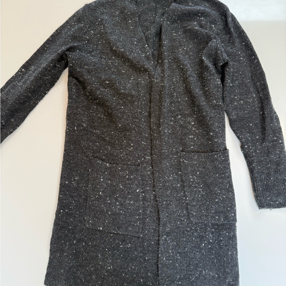 Madewell Charcoal Speckled Cardigan